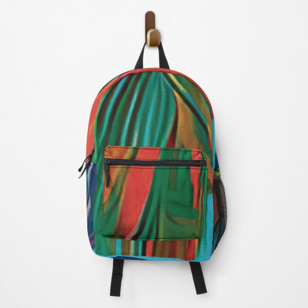Item preview, Light Blue and Greenish-Red Curtain designed and sold by OlgaStudio.
