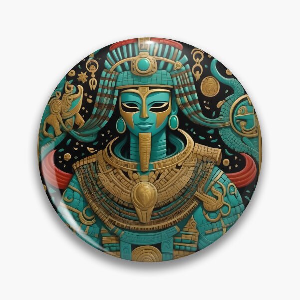 Item preview, Turquoise Gods - God No.1 designed and sold by Serge Averbukh Art Studio.