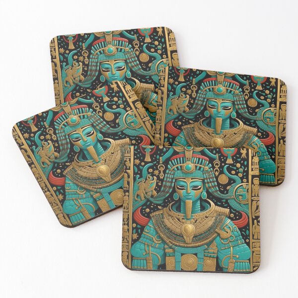 Item preview, Turquoise Gods - God No.1 designed and sold by Serge Averbukh Art Studio.