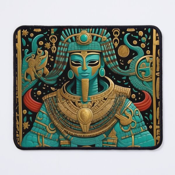 Item preview, Turquoise Gods - God No.1 designed and sold by Serge Averbukh Art Studio.