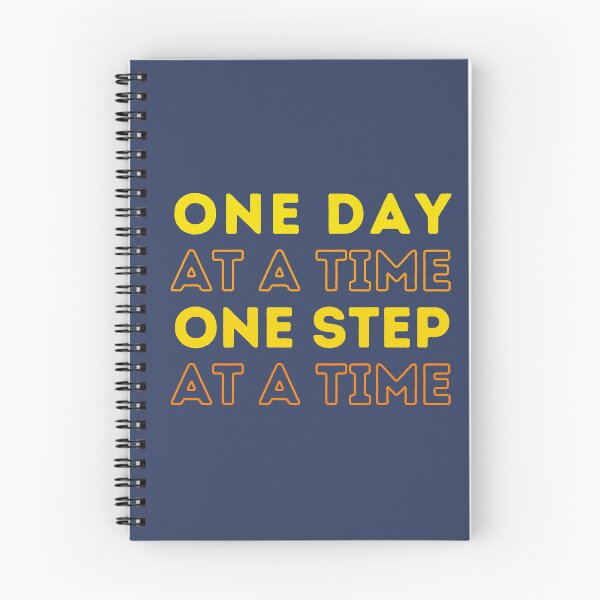 Item preview, One Day at a time, One Step at a time designed and sold by ParenthoodPuns.