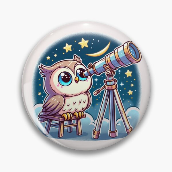 Item preview, Telescope Owl designed and sold by LemuellTrends.