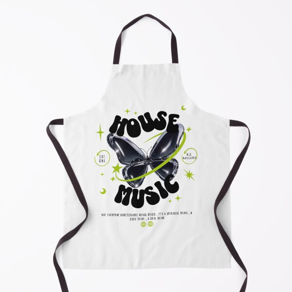 Item preview, HOUSE MUSIC  - Butterfly Y2K Steez (black/lime)  designed and sold by Discothreadz.