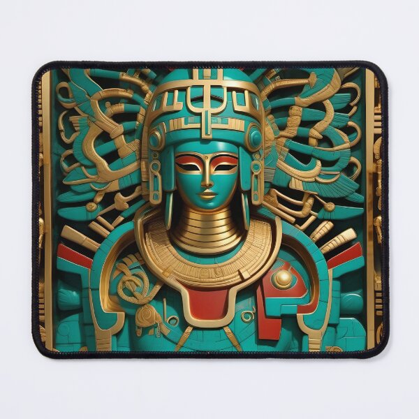 Item preview, Turquoise Gods - God No.2 designed and sold by Serge Averbukh Art Studio.