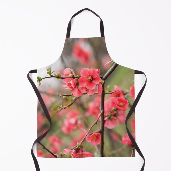 Item preview, Cool Crisscross of Pink Flowering Quince Branches designed and sold by Georgia Mizuleva.