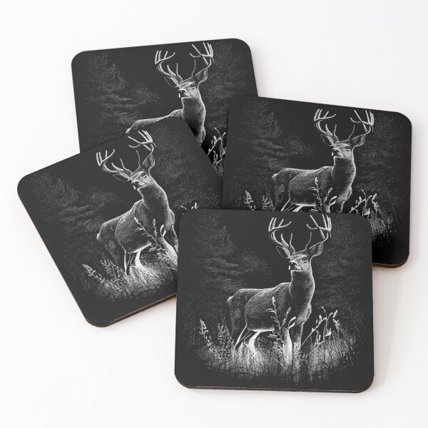 Item preview,  Deer in the forest deer hunter red deer designed and sold by Ecmoprints.