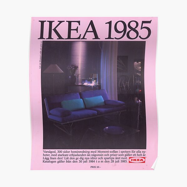 Veilig overstroming Carrière IKEA 1985" Poster for Sale by aphrahesse | Redbubble