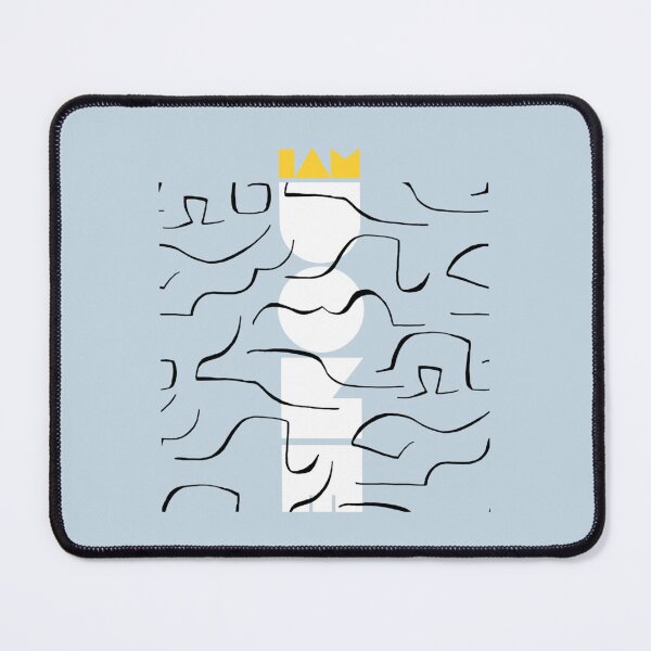 Item preview, Ich bin fertig | Pastel Blue Background designed and sold by RM-Journey.