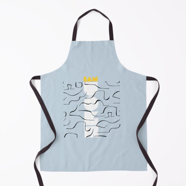 Item preview, Ich bin fertig | Pastel Blue Background designed and sold by RM-Journey.