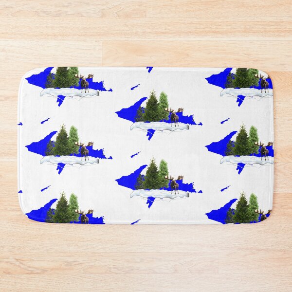 Item preview, Upper peninsula moose and winter landscape designed and sold by EzrasTrinkets.