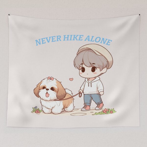 Item preview, Dog Hiking Shih Tzu designed and sold by LemuellTrends.
