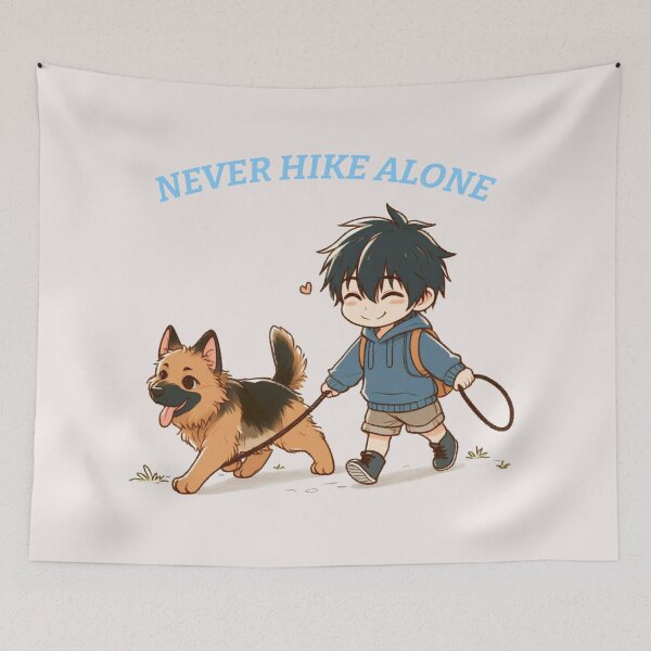 Item preview, Dog Hiking German Shepherd designed and sold by LemuellTrends.