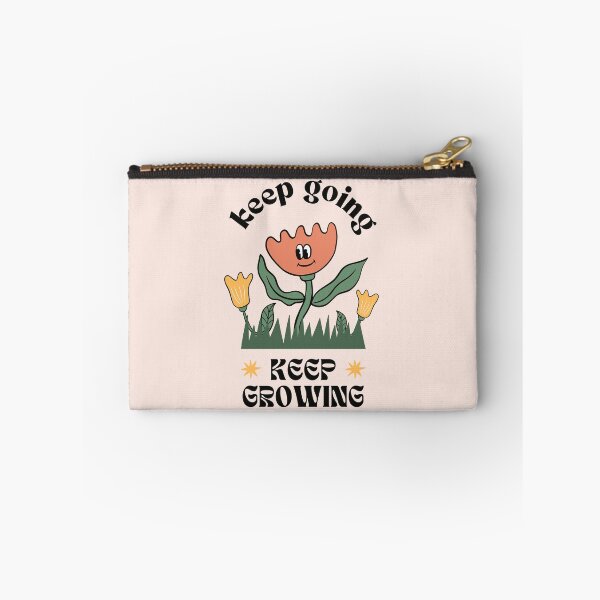 Item preview, Keep Going - Keep Growing | Aesthetic Flower Illustration | Pastel Pink Background designed and sold by RM-Journey.