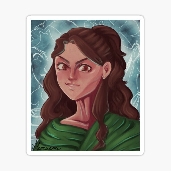 Smug Woman in Silks Sticker