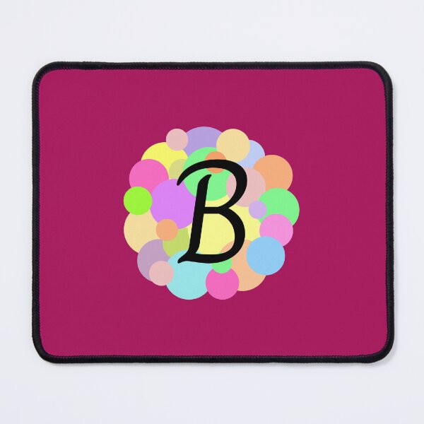 Item preview, Colorful Pastel Bubbles Upper Case Letter B Monogram designed and sold by MGonline.