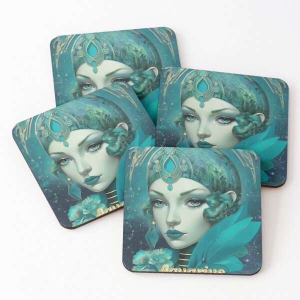 Item preview, Aquarius Portrait designed and sold by ZodiacWonders.