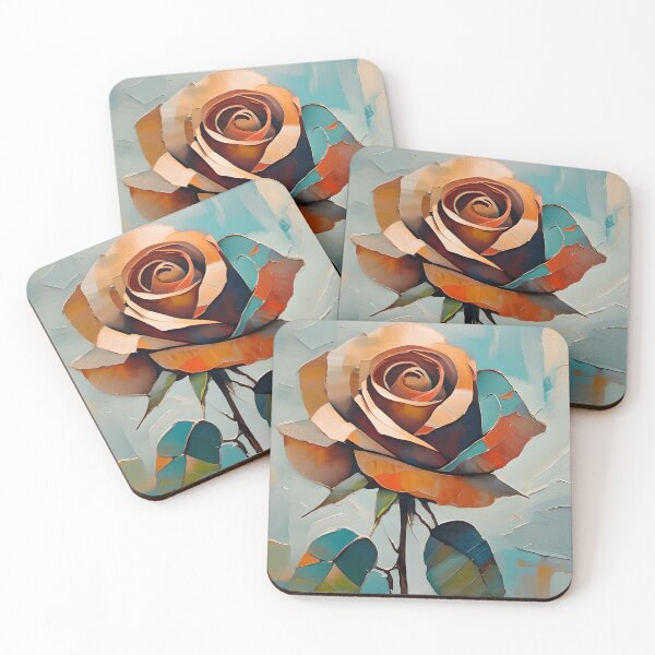 Item preview, Copper and Copper Teal Rose  designed and sold by Content by Steph.