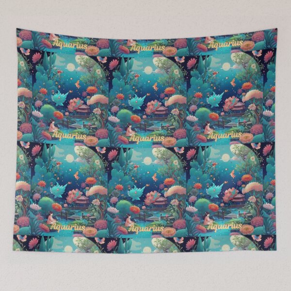 Item preview, Aquarius Portrait designed and sold by ZodiacWonders.
