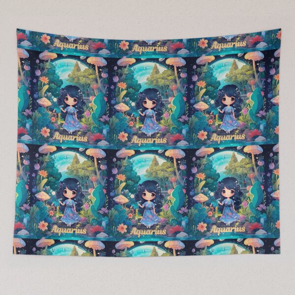 Item preview, Aquarius Portrait designed and sold by ZodiacWonders.