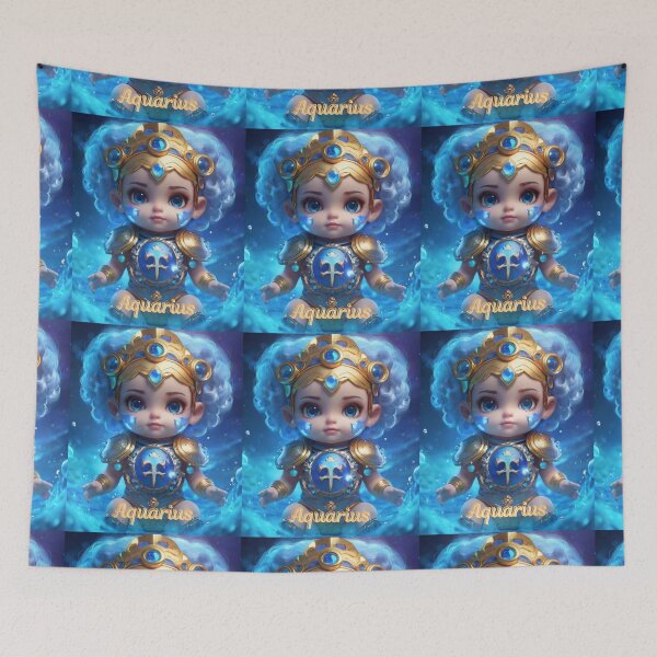 Item preview, Aquarius Portrait designed and sold by ZodiacWonders.