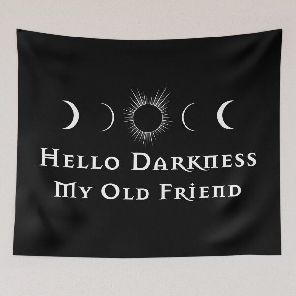 Item preview, Hello Darkness My Old Friend Solar Eclipse designed and sold by LucentJourneys.