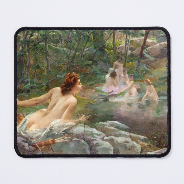 Item preview, Nymphs in the Forest by Paul Quinsac designed and sold by PureVintageLove.