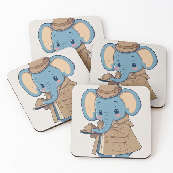 Item preview, Elephant Portrait. kawaii elephant designed and sold by ElephantVibes.