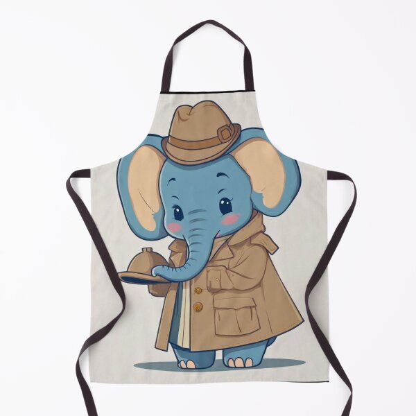 Item preview, Elephant Portrait. kawaii elephant designed and sold by ElephantVibes.
