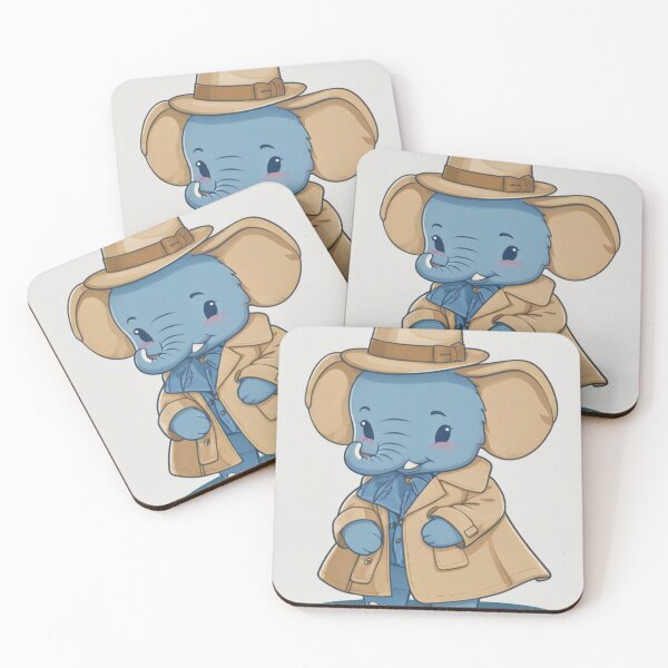 Item preview, Elephant Portrait. kawaii elephant designed and sold by ElephantVibes.