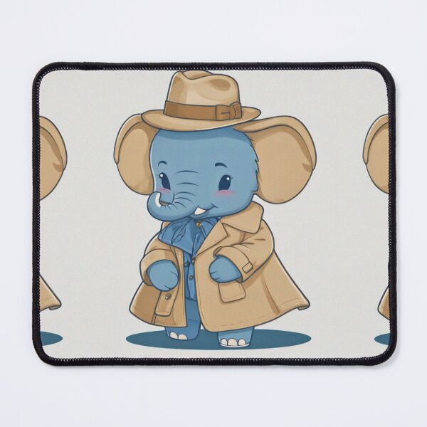 Item preview, Elephant Portrait. kawaii elephant designed and sold by ElephantVibes.