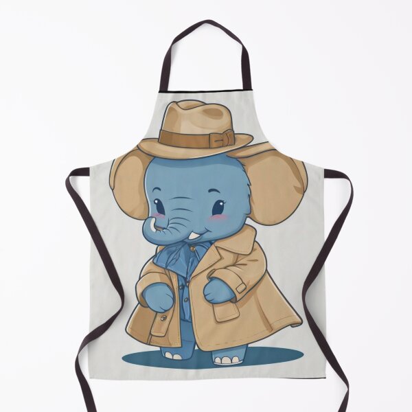 Item preview, Elephant Portrait. kawaii elephant designed and sold by ElephantVibes.