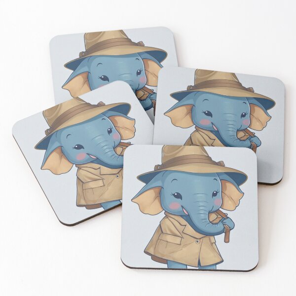 Item preview, Elephant Portrait. kawaii elephant designed and sold by ElephantVibes.