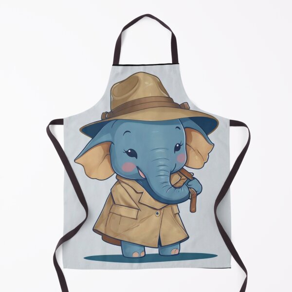 Item preview, Elephant Portrait. kawaii elephant designed and sold by ElephantVibes.