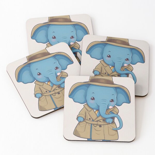 Item preview, Elephant Portrait. kawaii elephant designed and sold by ElephantVibes.