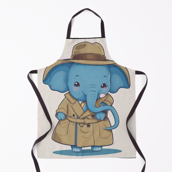 Item preview, Elephant Portrait. kawaii elephant designed and sold by ElephantVibes.