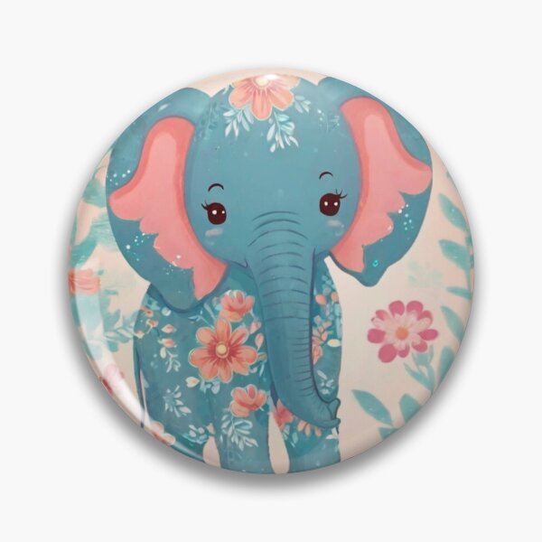 Item preview, Elephant Portrait. colorful elephant designed and sold by ElephantVibes.