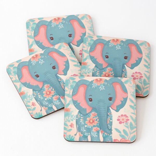 Item preview, Elephant Portrait. colorful elephant designed and sold by ElephantVibes.