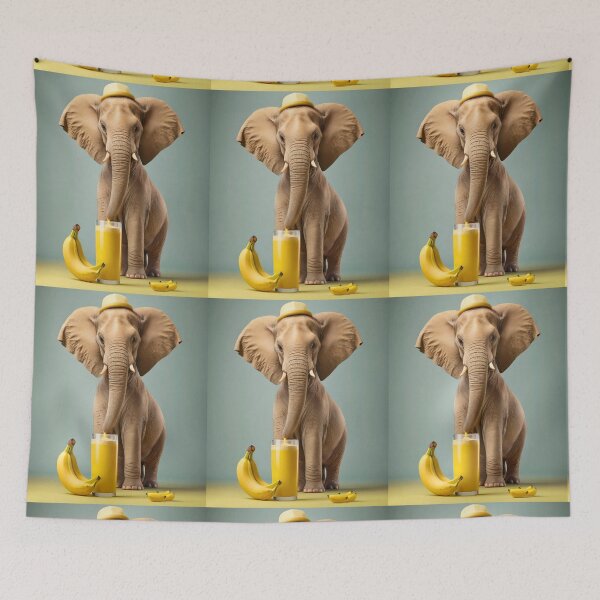 Item preview, Elephant Portrait. fantasy elephant designed and sold by ElephantVibes.