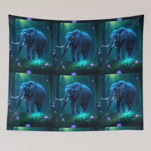 Item preview, Elephant Portrait. fantasy elephant designed and sold by ElephantVibes.