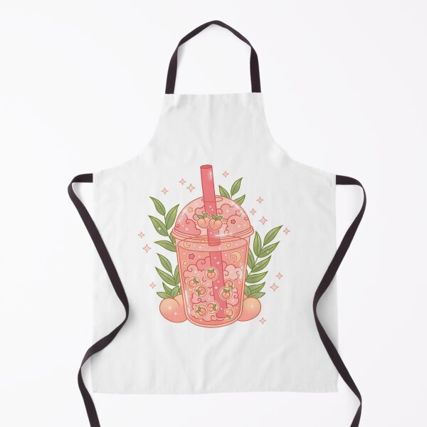 Item preview, peach boba tea designed and sold by Tenti-Q.