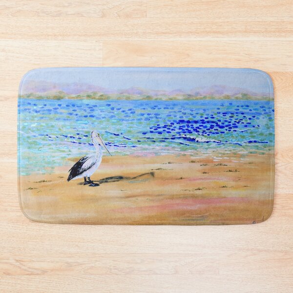 Item preview, Pelican Standing on a Deserted Beach designed and sold by Judi Parkinson.