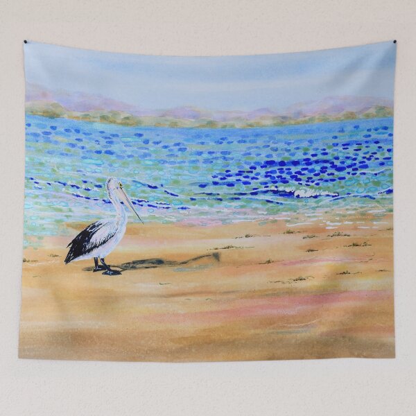 Item preview, Pelican Standing on a Deserted Beach designed and sold by Judi Parkinson.