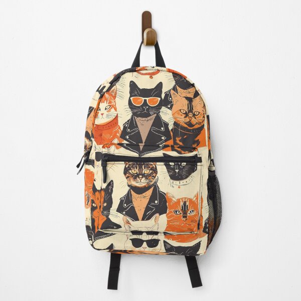 Item preview, Leather Jacket Cats Repeating- Minimalist Design designed and sold by 33wolvesdesigns.