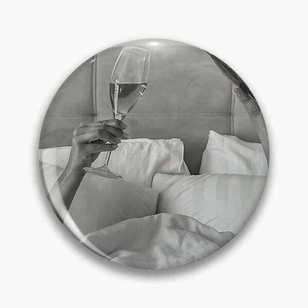 Item preview, Woman Drinking Wine in Bed designed and sold by ronaldmaxwell.