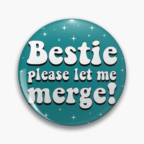 Item preview, Bestie Please Let Me Merge! Funny Bumper designed and sold by BUMPER-STICKERS.