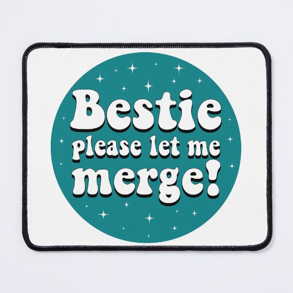 Item preview, Bestie Please Let Me Merge! Funny Bumper designed and sold by BUMPER-STICKERS.