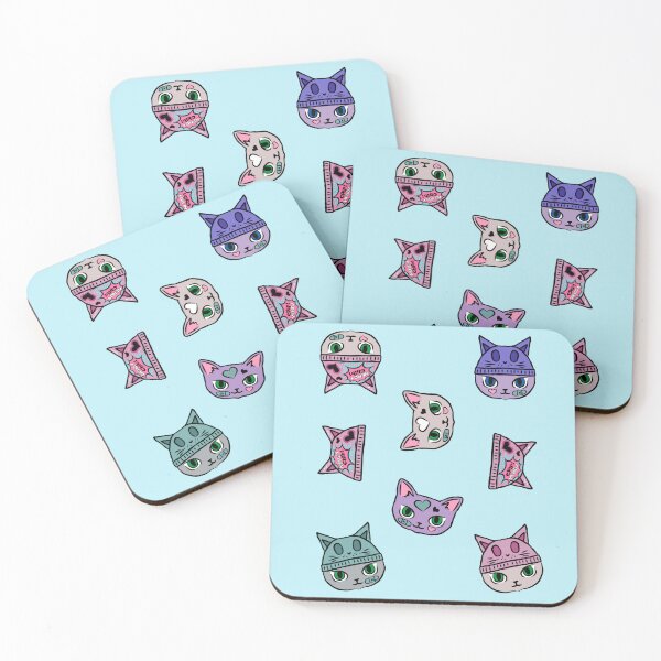 Item preview, Cat with Beanie multicolor designed and sold by NerdyChibi.