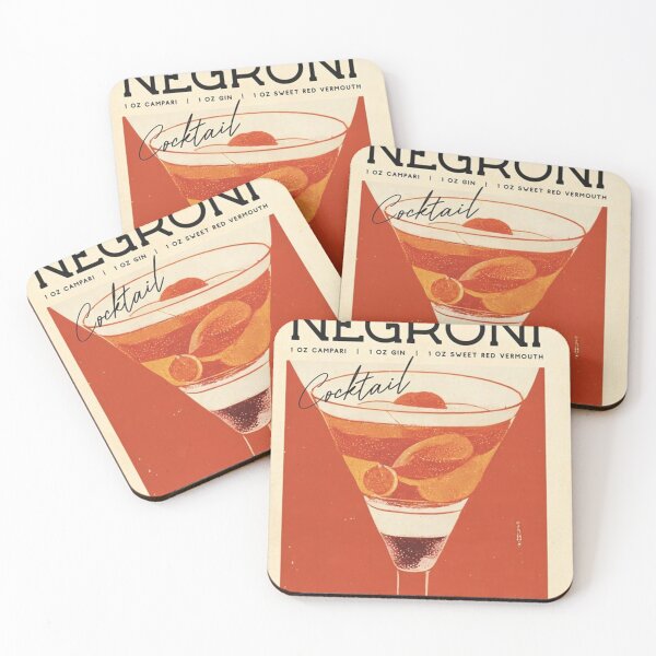 Item preview, Negroni Retro Cocktail Poster Flashlight Bar Prints designed and sold by ronaldmaxwell.