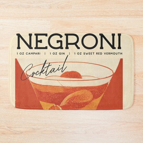 Item preview, Negroni Retro Cocktail Poster Flashlight Bar Prints designed and sold by ronaldmaxwell.