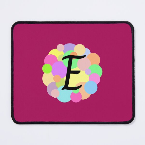 Item preview, Colorful Pastel Bubbles Upper Case Letter E Monogram designed and sold by MGonline.